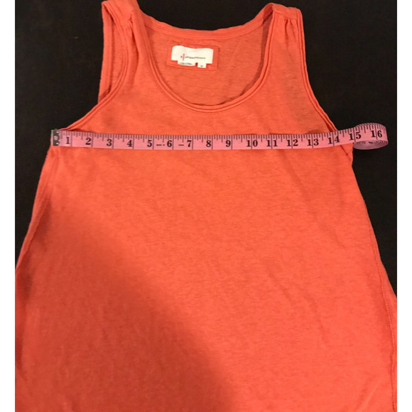 by Anthropologie Orange Raw Hem Tank Top - Size Extra Small - Picture 5 of 9